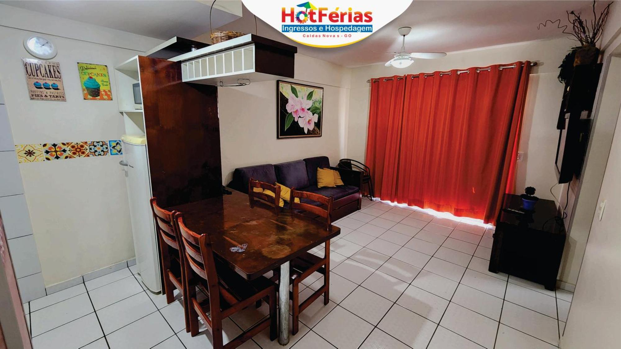 Flat Paradise, Piscinas Termais, Proximo Ao Centro - Hotferias Калдас-Новас Экстерьер фото