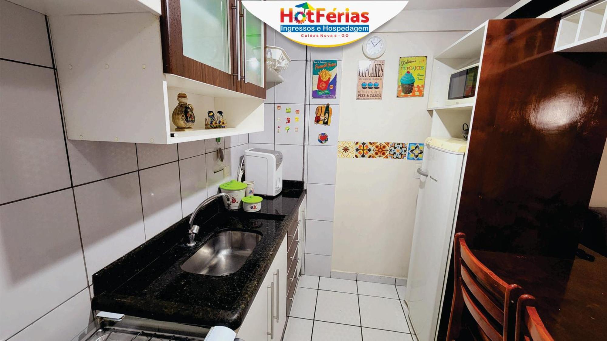 Flat Paradise, Piscinas Termais, Proximo Ao Centro - Hotferias Калдас-Новас Экстерьер фото