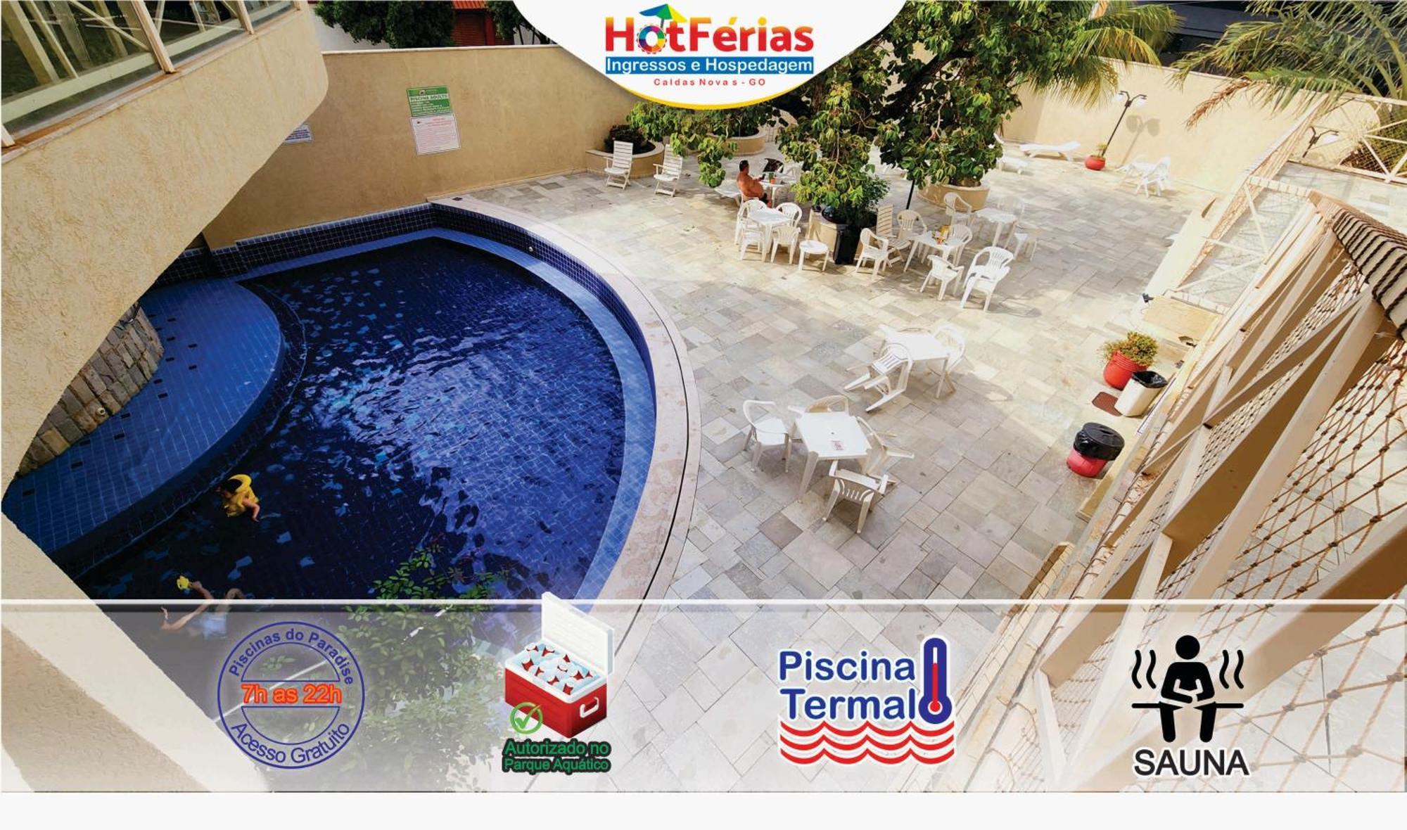 Flat Paradise, Piscinas Termais, Proximo Ao Centro - Hotferias Калдас-Новас Экстерьер фото