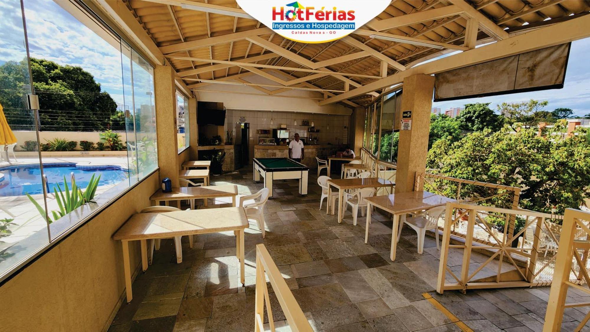 Flat Paradise, Piscinas Termais, Proximo Ao Centro - Hotferias Калдас-Новас Экстерьер фото