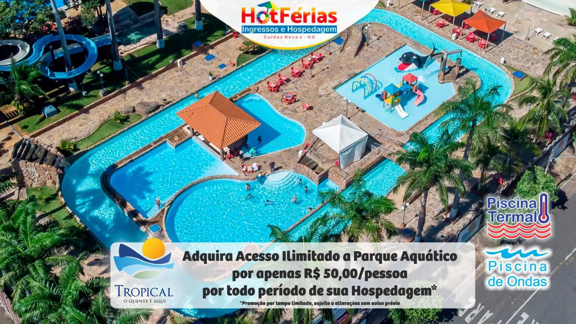 Flat Paradise, Piscinas Termais, Proximo Ao Centro - Hotferias Калдас-Новас Экстерьер фото