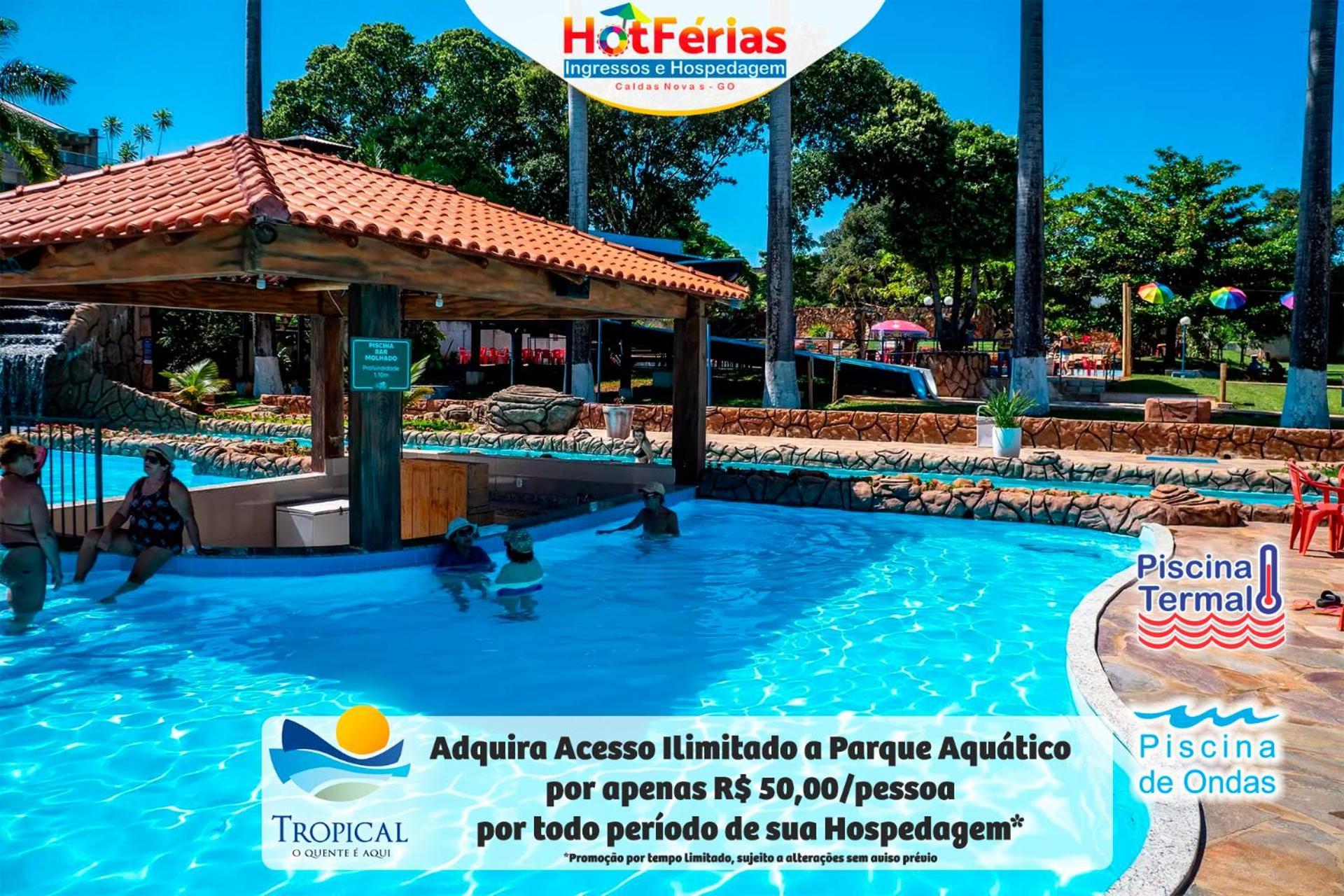 Flat Paradise, Piscinas Termais, Proximo Ao Centro - Hotferias Калдас-Новас Экстерьер фото